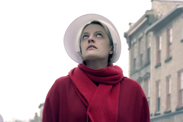 Elisabeth Moss as June Osborne in "The Handmaid's Tale" on Hulu<p>Hulu</p>