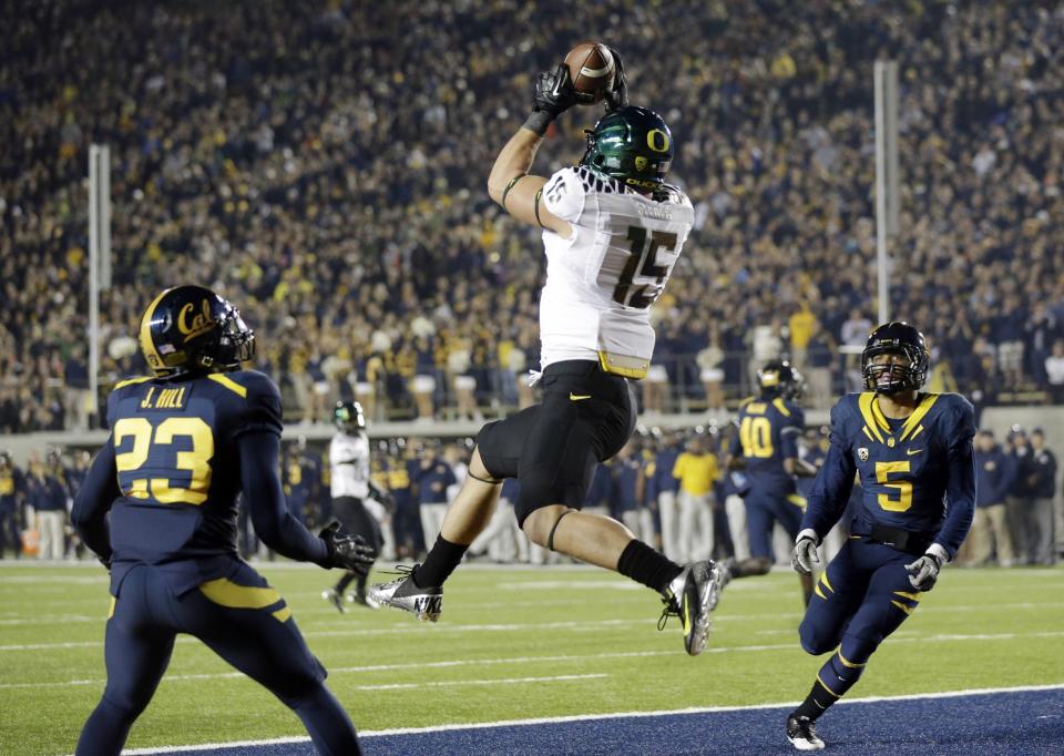 Colt Lyerla was a star tight end at Oregon. (AP)