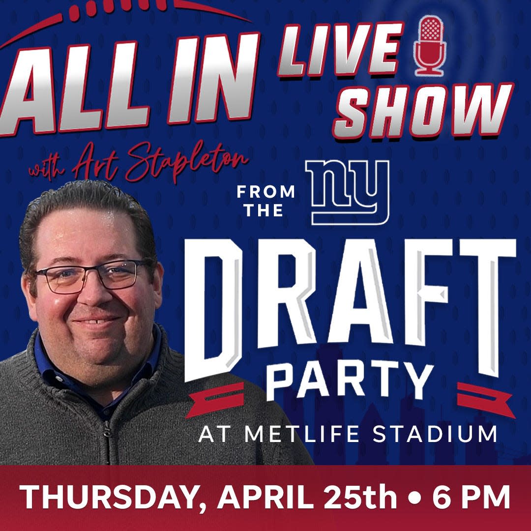 NorthJersey.com is taking the "All In with Art Stapleton" podcast on the road to MetLife Stadium, where we will broadcast live on NFL Draft night from the New York Giants' draft party.