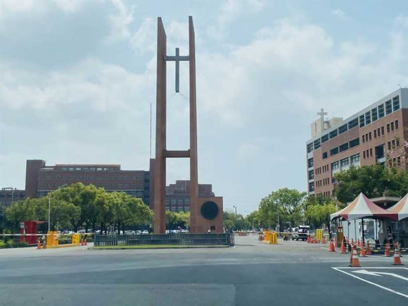   長榮大學表達堅決抵制暴力的立場。（圖／中國時報曹婷婷）