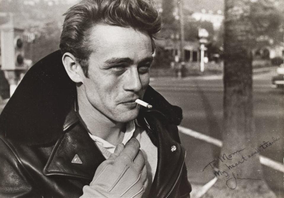 James Dean inscribed this letter to his agent, Jane Deacy, whom he called “Mom.” (Nate D. Sanders)