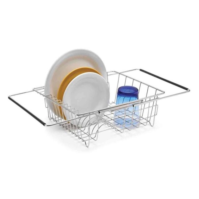 PremiumRacks Stainless Steel Over The Sink Dish Rack - Roll Up - Durable -  Multipurpose