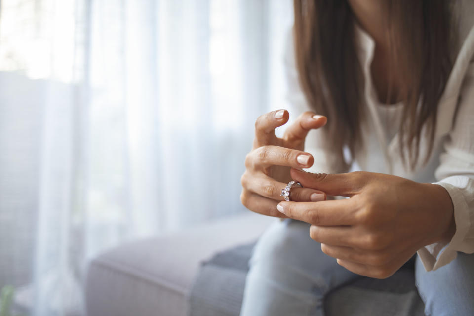 a woman with a ring