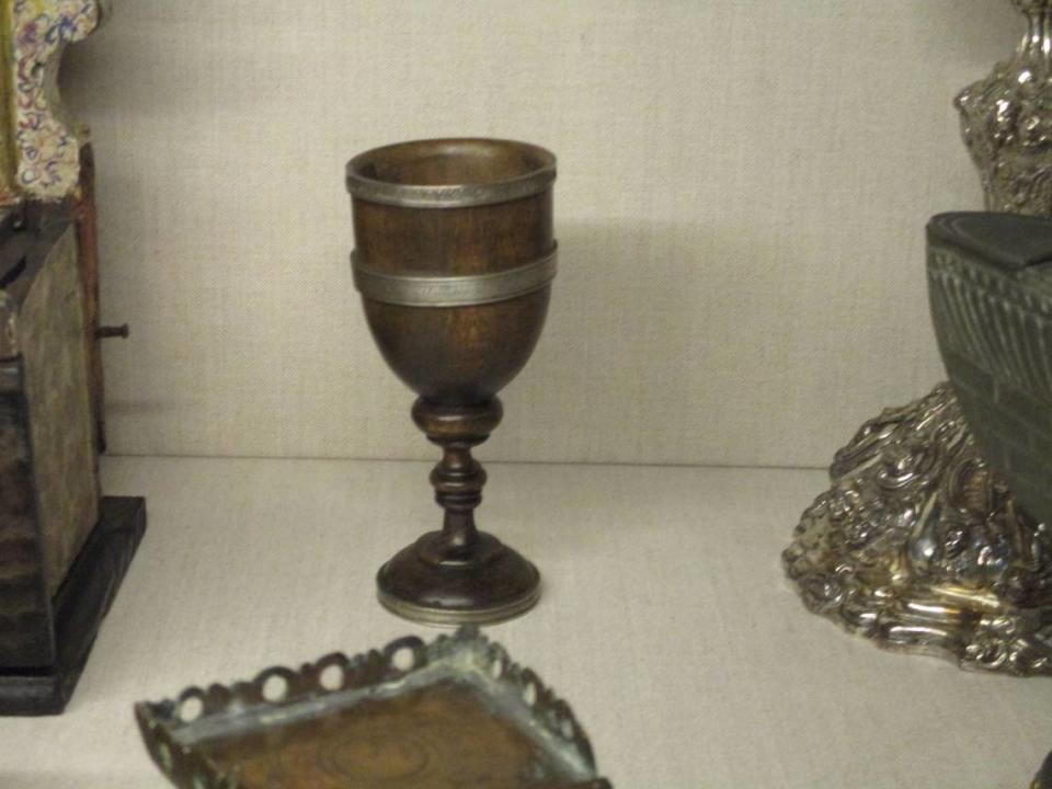 La copa de madera con la que se celebró en 1515 la primera misa en La Habana.