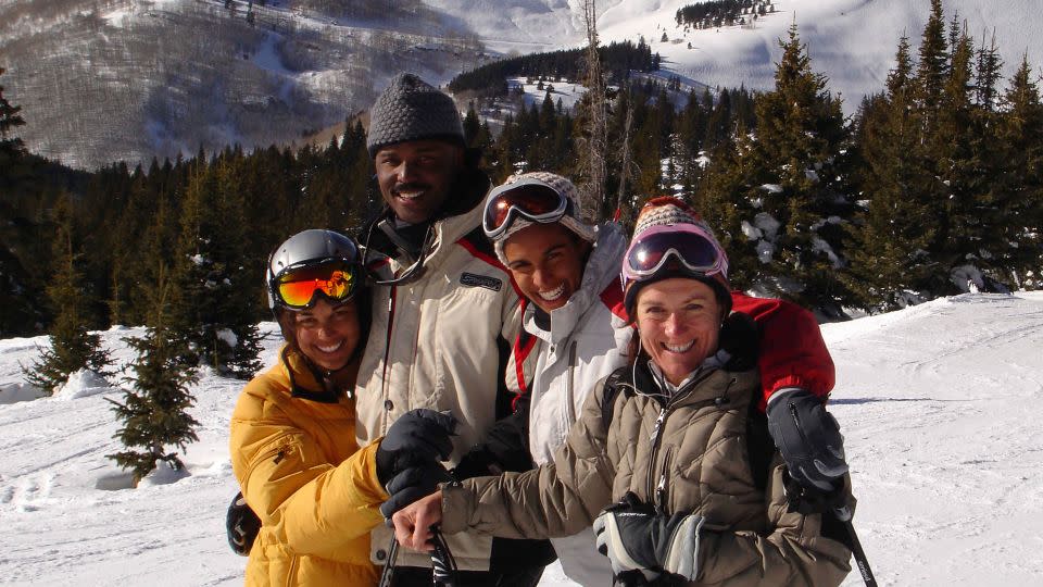 Carey and family skiing in Vail, Colorado. - courtesy Seirus Innovation
