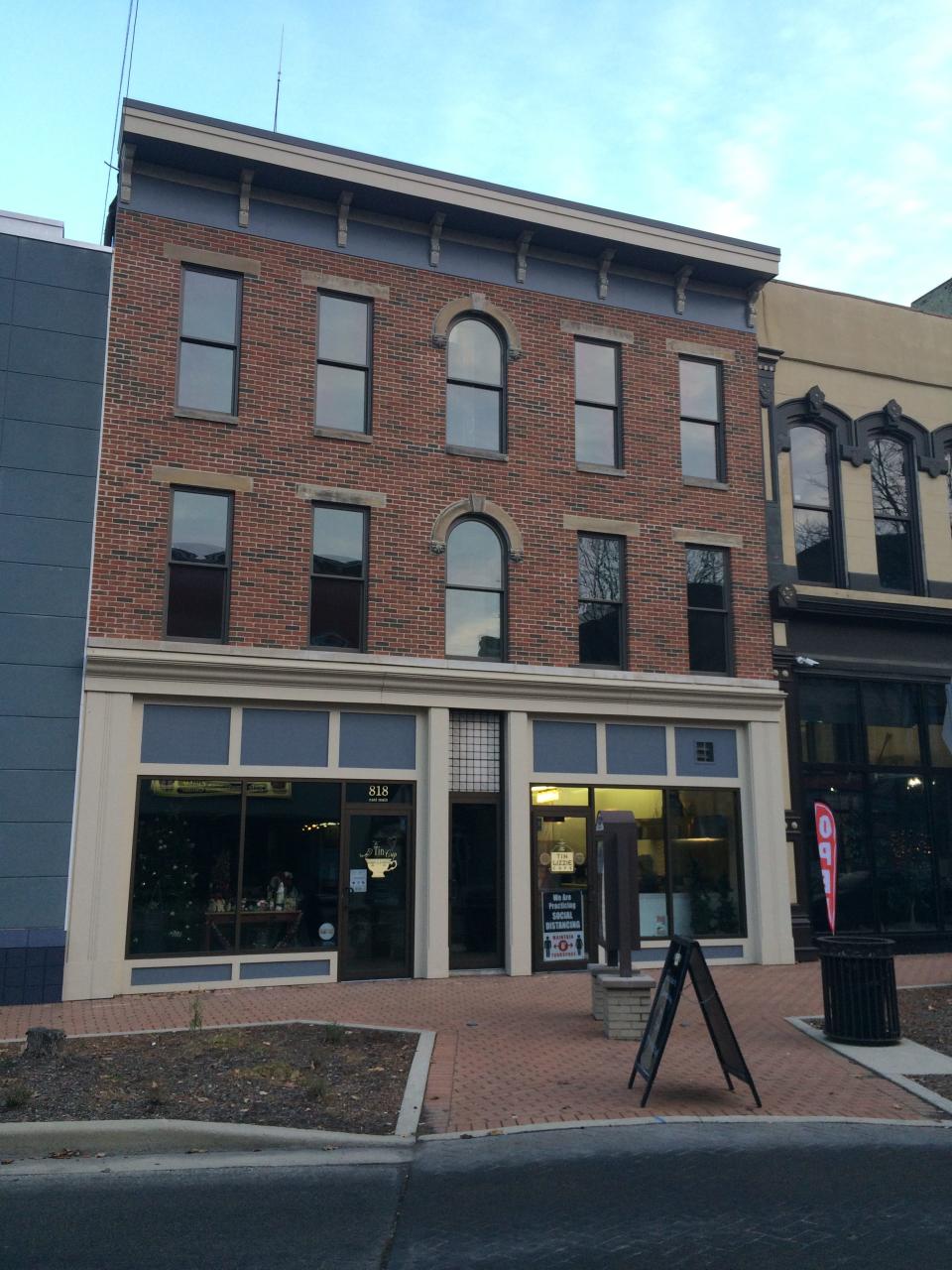 Richmond's Stellar facade project helped renovate the East Main Street building that houses The Tin Lizzie Cafe and the Tin Cup Tea and Gift Shop.