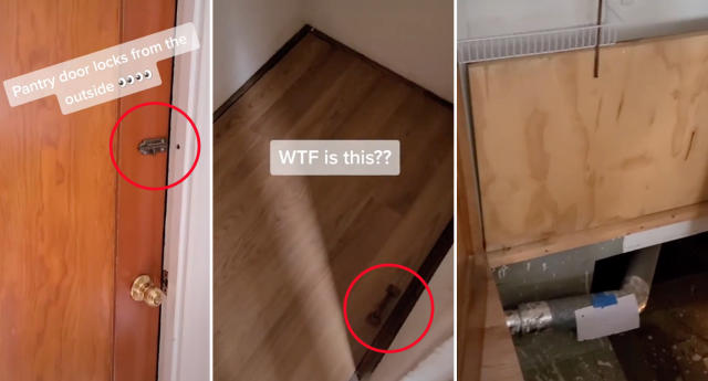 I uncovered a mysterious 'secret safe' while vacuuming my new home - it's  been hidden under the carpet for 20 years