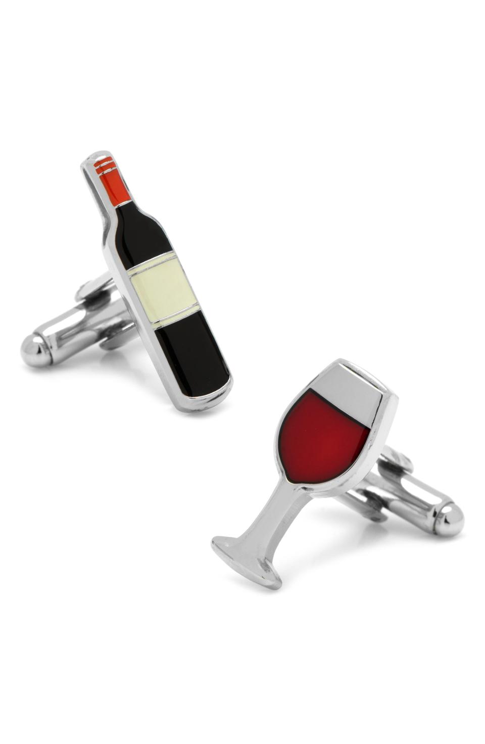 20) Wine and Bottle Cuff Links