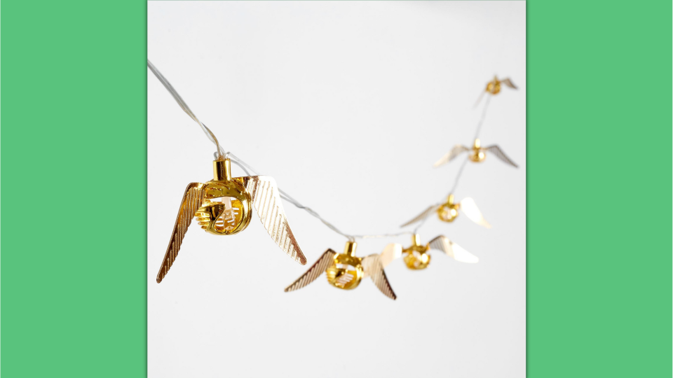 Best Harry Potter gifts: Golden Snitch twinkle lights