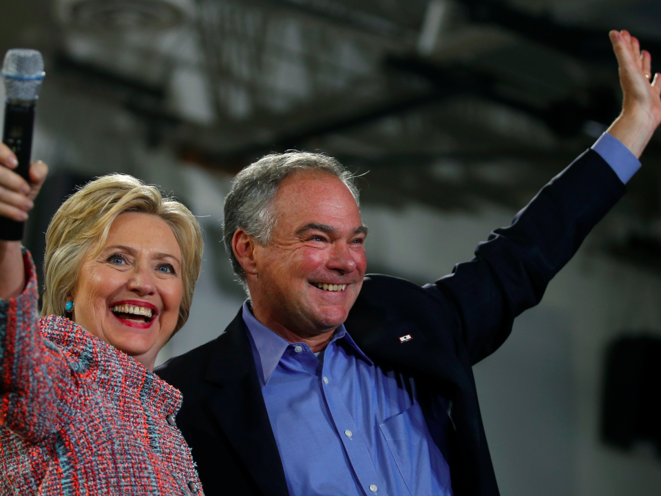 hillary clinton tim kaine