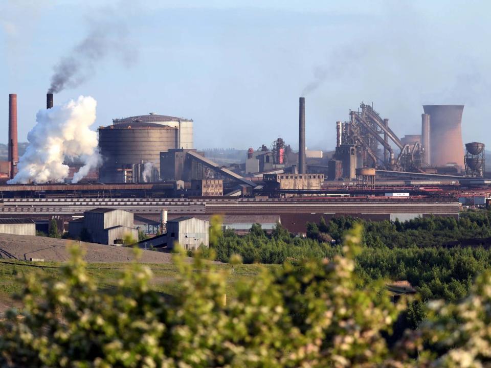 A general view shows the British Steel works in Scunthorpe: Reuters