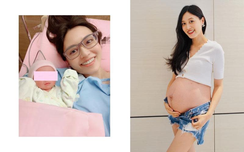 郭惠妮透過孕醫生殖中心院長黎惠波的諮詢，以及試管療程及產檢，昨日順利產下第二胎。（孕醫生殖中心提供）