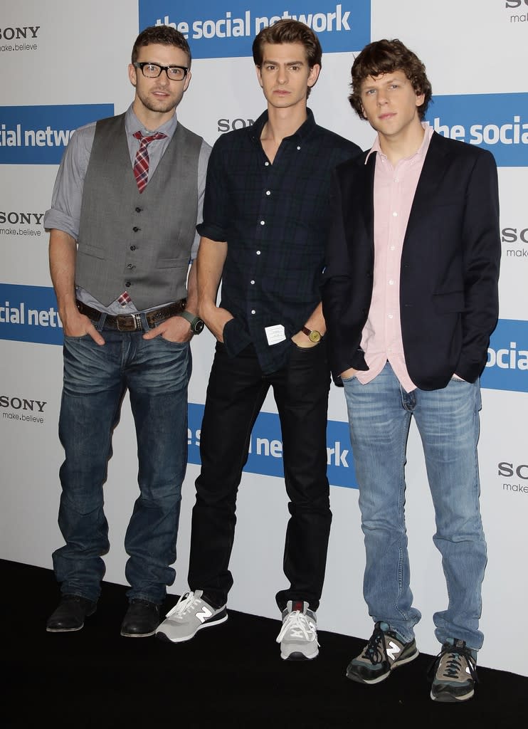 Justin Timberlake, Andrew Garfield, Jesse Eisenberg