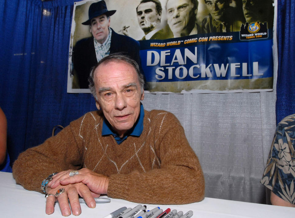 ROSEMONT, IL - AUGUST 11: Dean Stockwell attends Wizard World Chicago Comic Con 2012 at Donald E. Stephens Convention Center on August 11, 2012 in Rosemont, Illinois. (Photo by Paul Warner/WireImage)