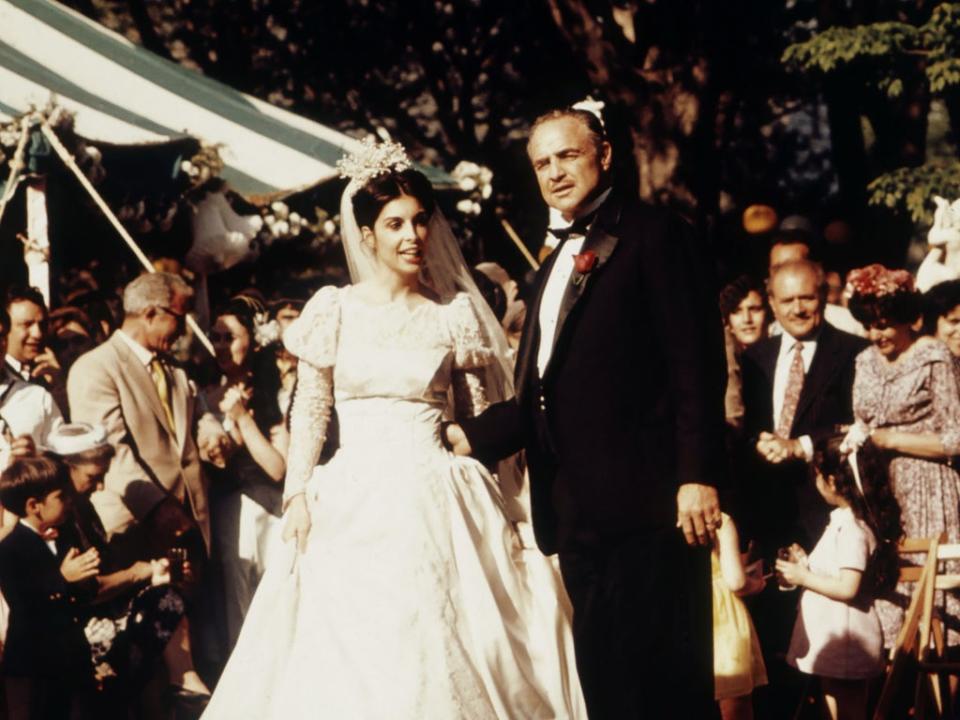 Talia Shire and Marlon Brando in ‘The Godfather’ (Paramount/Kobal/Shutterstock)