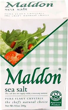 Maldon Seat Salt, $7.10, chefswarehouse.com