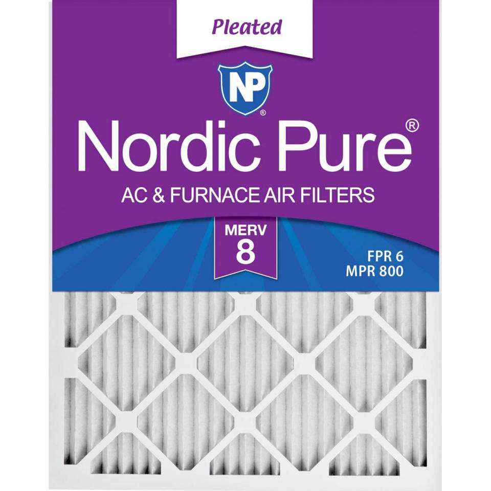 Nordic Pure pleated AC furnace filter, furnace filters