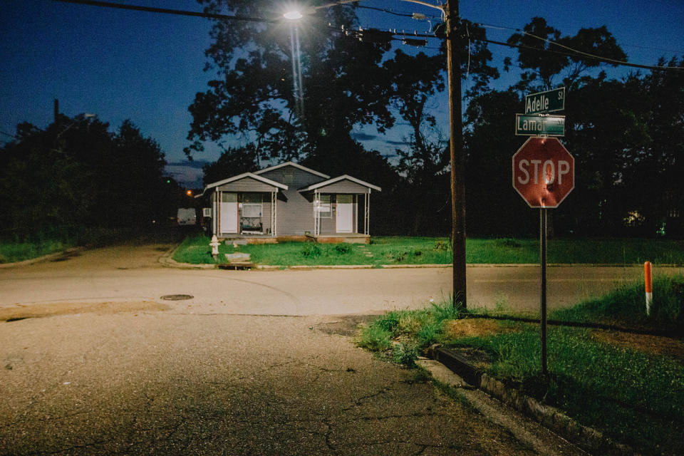 Intersection of Adele and Lamar Street. (Imani Khayyam for NBC News)