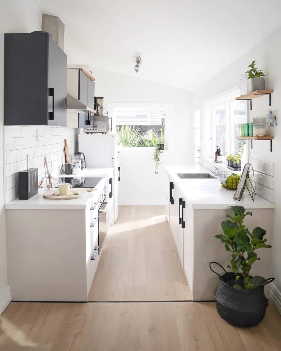 Simple, Clean Galley Kitchen