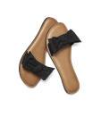 <p>Women’s Bow Slide Sandal, $7, <a rel="nofollow noopener" href="https://www.walmart.com/ip/Time-and-Tru-Women-s-Bow-Slide-Sandal/308772674" target="_blank" data-ylk="slk:walmart.com;elm:context_link;itc:0;sec:content-canvas" class="link ">walmart.com</a>. (Photo: Courtesy of Walmart) </p>