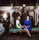 <p>Queen Elizabeth II and Prince Philip with their children Prince Charles and Princess Anne at Sandringham in Norfolk, 1970.</p>
