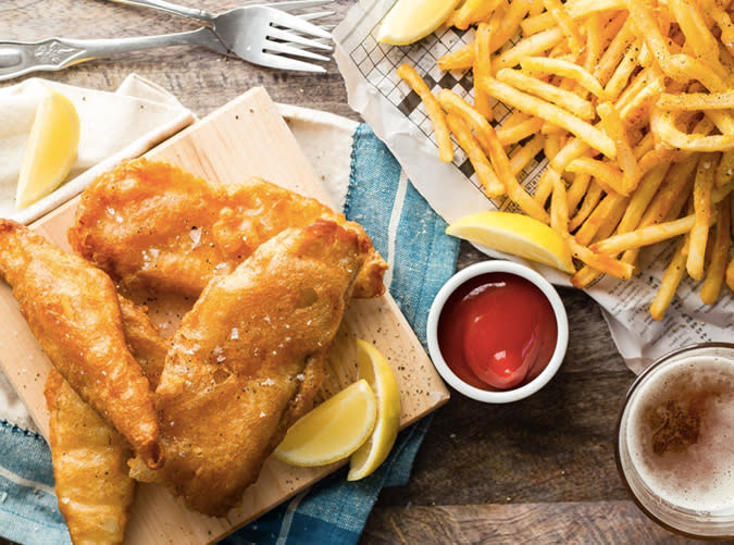 Beer Battered Tilapia Fish and Chips