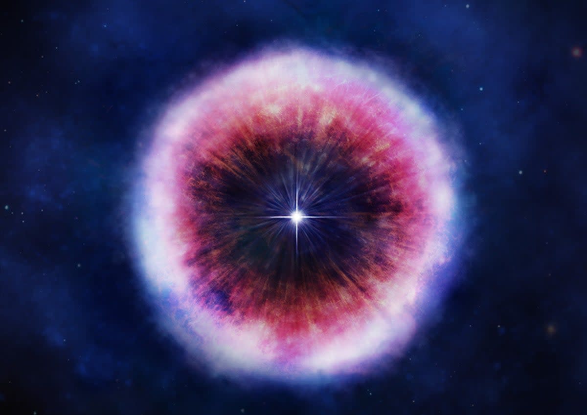 Illustration of Supernova Remnant  (Illustration of Supernova Remnant )