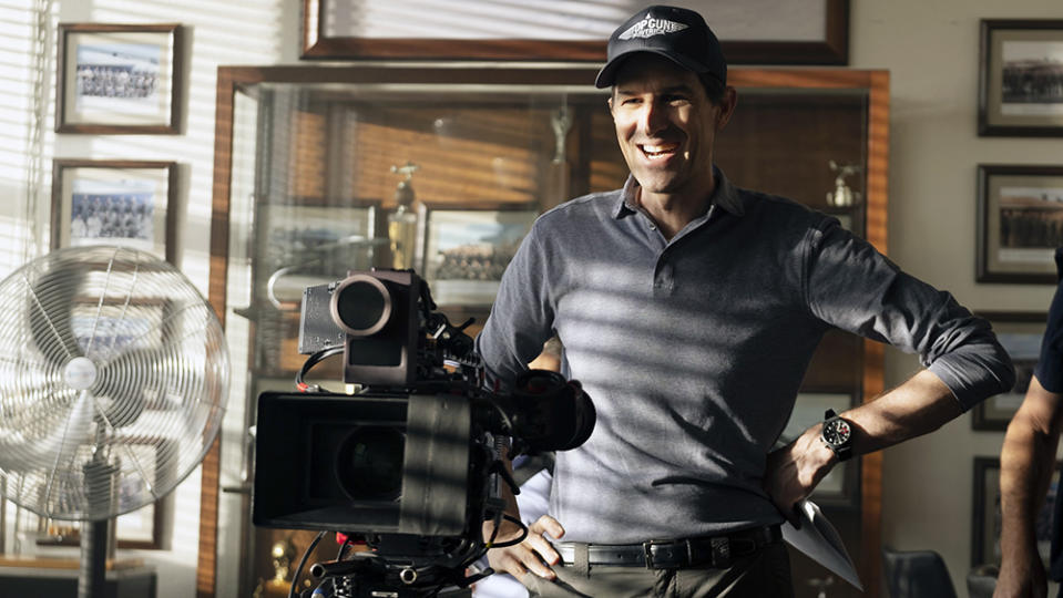 TOP GUN: MAVERICK, (aka TOP GUN 2), director Joseph Kosinski, on set, 2022.  ph: Scott Garfield /© Paramount Pictures / Courtesy Everett Collection