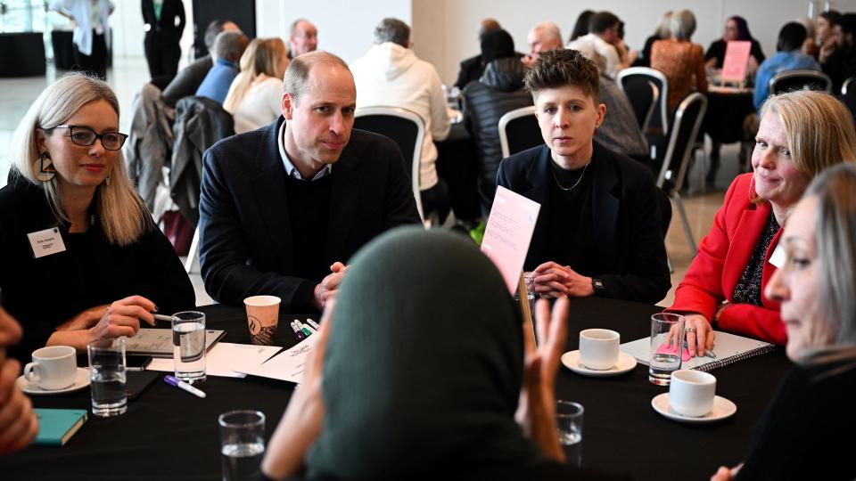 Prince William attends a Homewards Sheffield Local Coalition meeting at the Millennium Gallery 