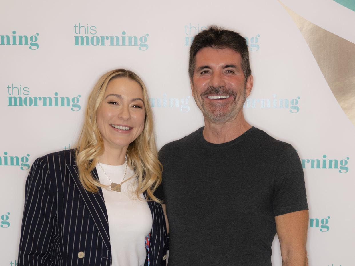 Lucy Spraggan and Simon Cowell on 'This Morning' in 2022