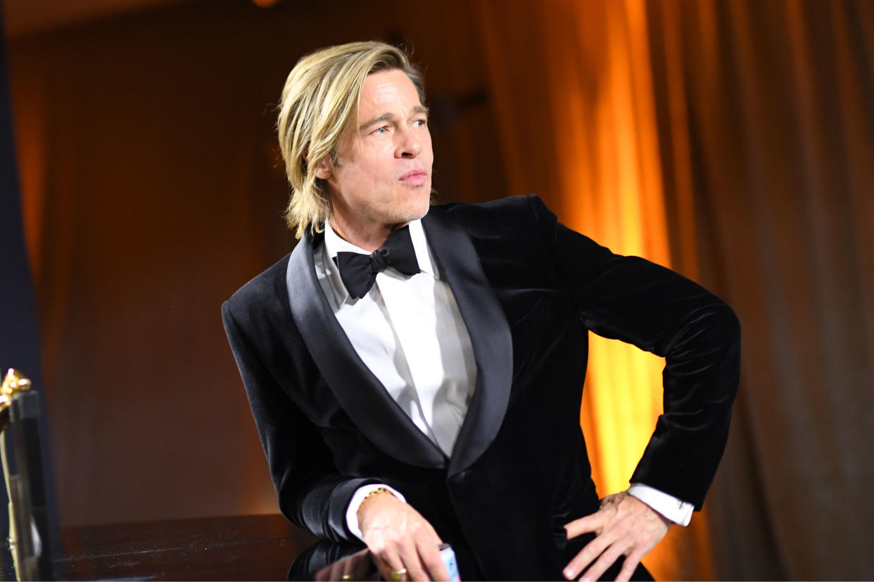 Brad Pitt en los Oscars del 2020. (Photo by VALERIE MACON / AFP) (Photo by VALERIE MACON/AFP via Getty Images)