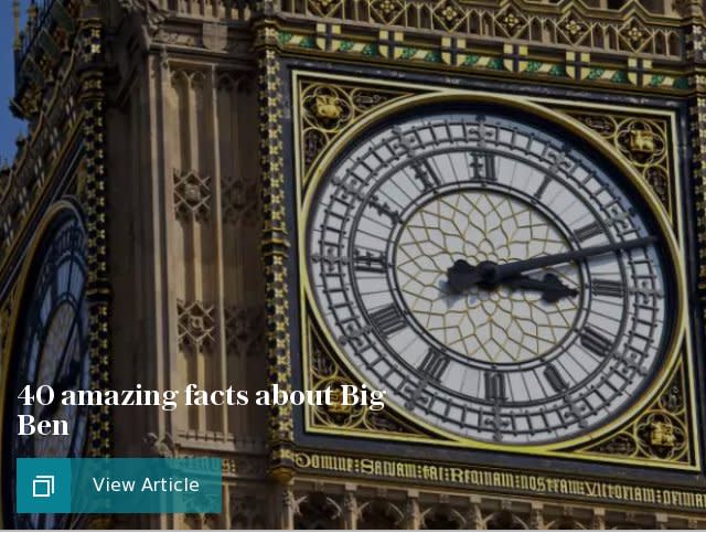 40 amazing facts about Big Ben – and the Elizabeth Tower