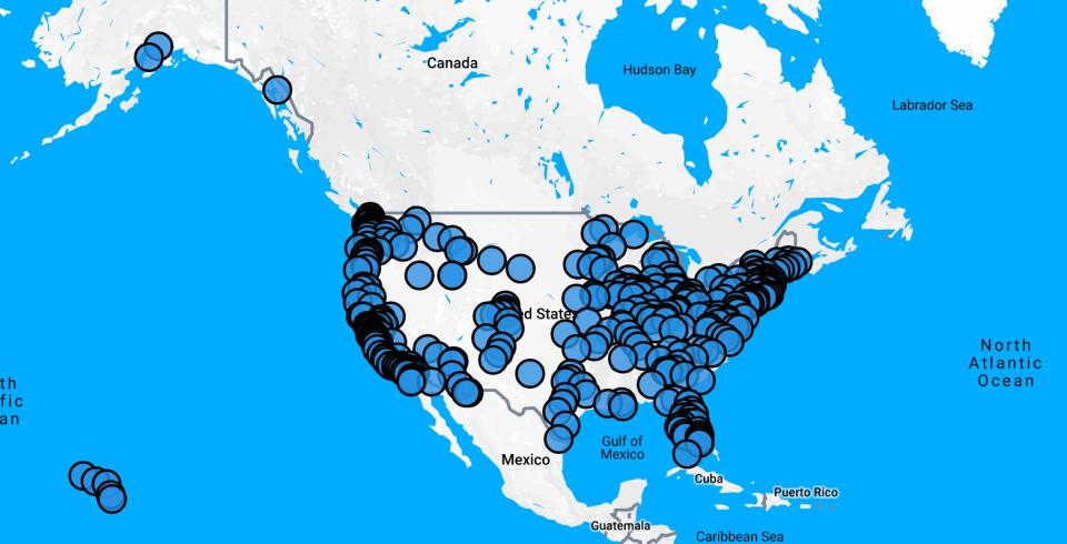 Demonstrations took place at hundreds of sites around the U.S. on Thursday to demand the de-escalation of tensions between America and Iran. (Photo: MoveOn.Org)