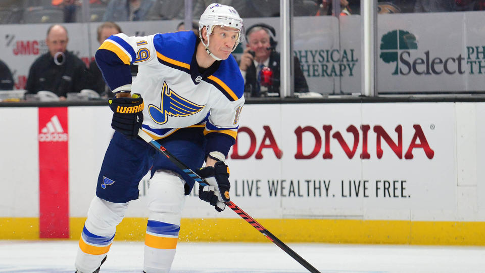 St. Louis Blues defenceman Jay Bouwmeester is recovering well after a cardiac episode suffered on Feb. 11. (Gary A. Vasquez-USA TODAY Sports)