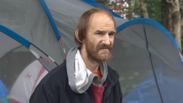 Malcolm Kay, seen here at Meagher Park in Halifax, says he was given a day's notice to leave a Dartmouth hotel where he'd been staying. (CBC - image credit)