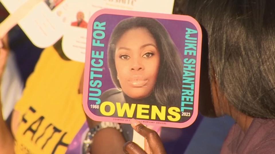 Dozens in the Ocala community honored the life of Ajike “AJ” Owens, the woman her neighbor allegedly shot and killed almost a week ago.