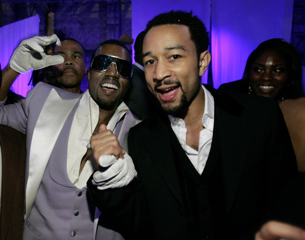West and Legend at a 2006 Grammys after-party.. (Photo: REUTERS/Mario Anzuoni)