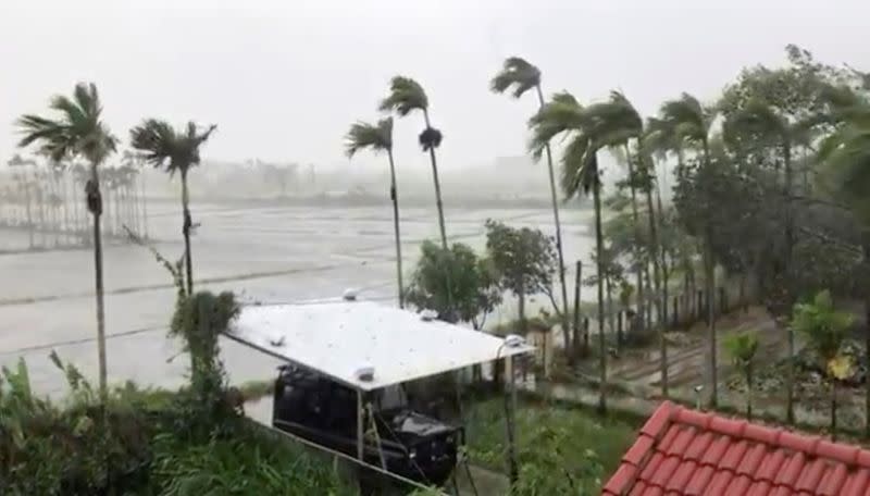 General view as Typhoon Molave sweeps through Hoi An