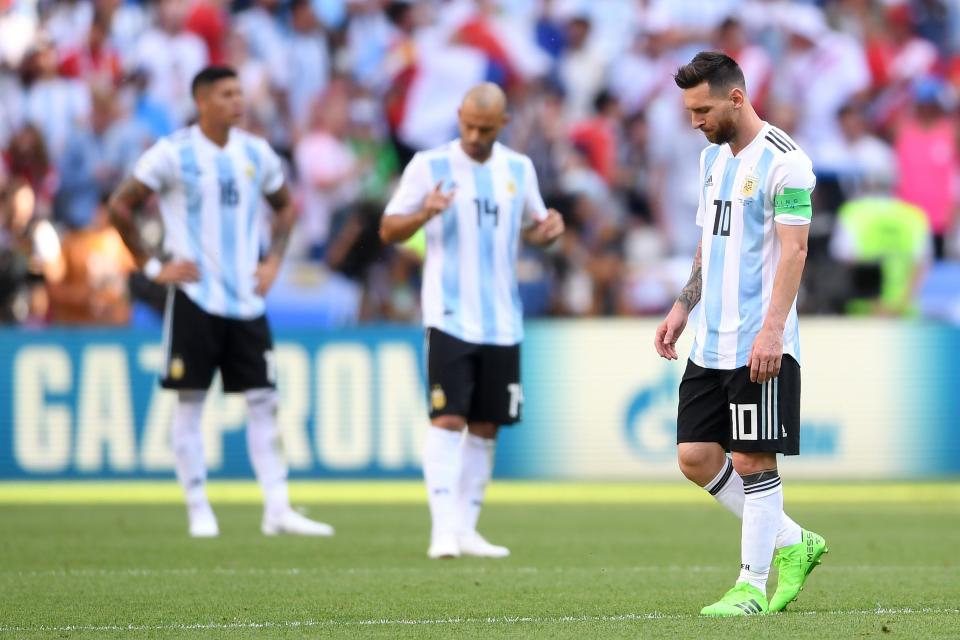 <p>Lionel Messi knows his Argentina side face an uphill battle after going behind in the ninth minute. </p>