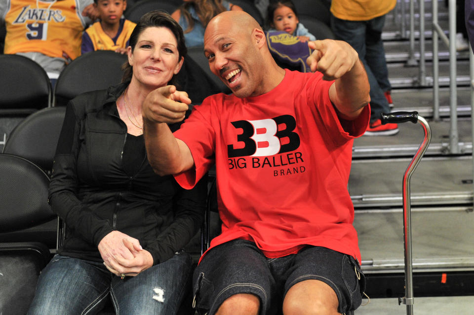 LaVar Ball is reportedly eyeing another BBB shoe after pulling LiAngelo Ball from UCLA. (Getty)