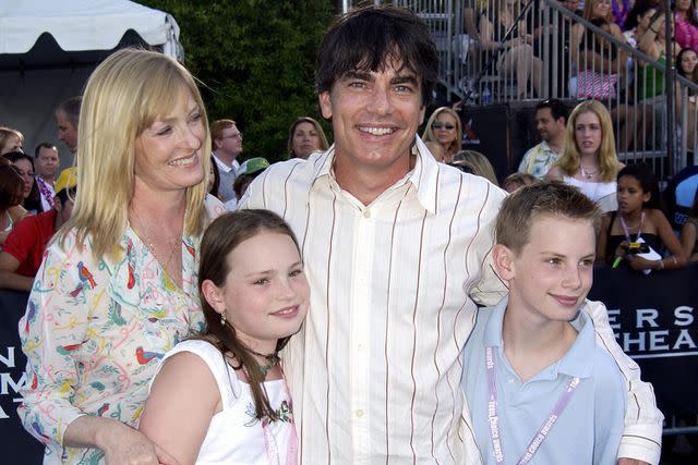 <p>Ray Mickshaw/WireImage</p> Peter Gallagher and family during 2003 Teen Choice Awards