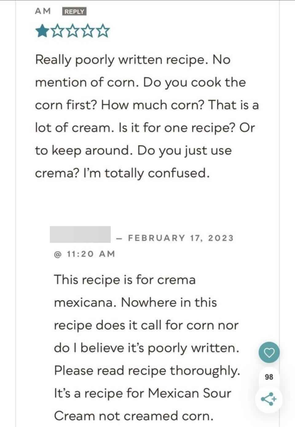 "This recipe is for crema mexicana."