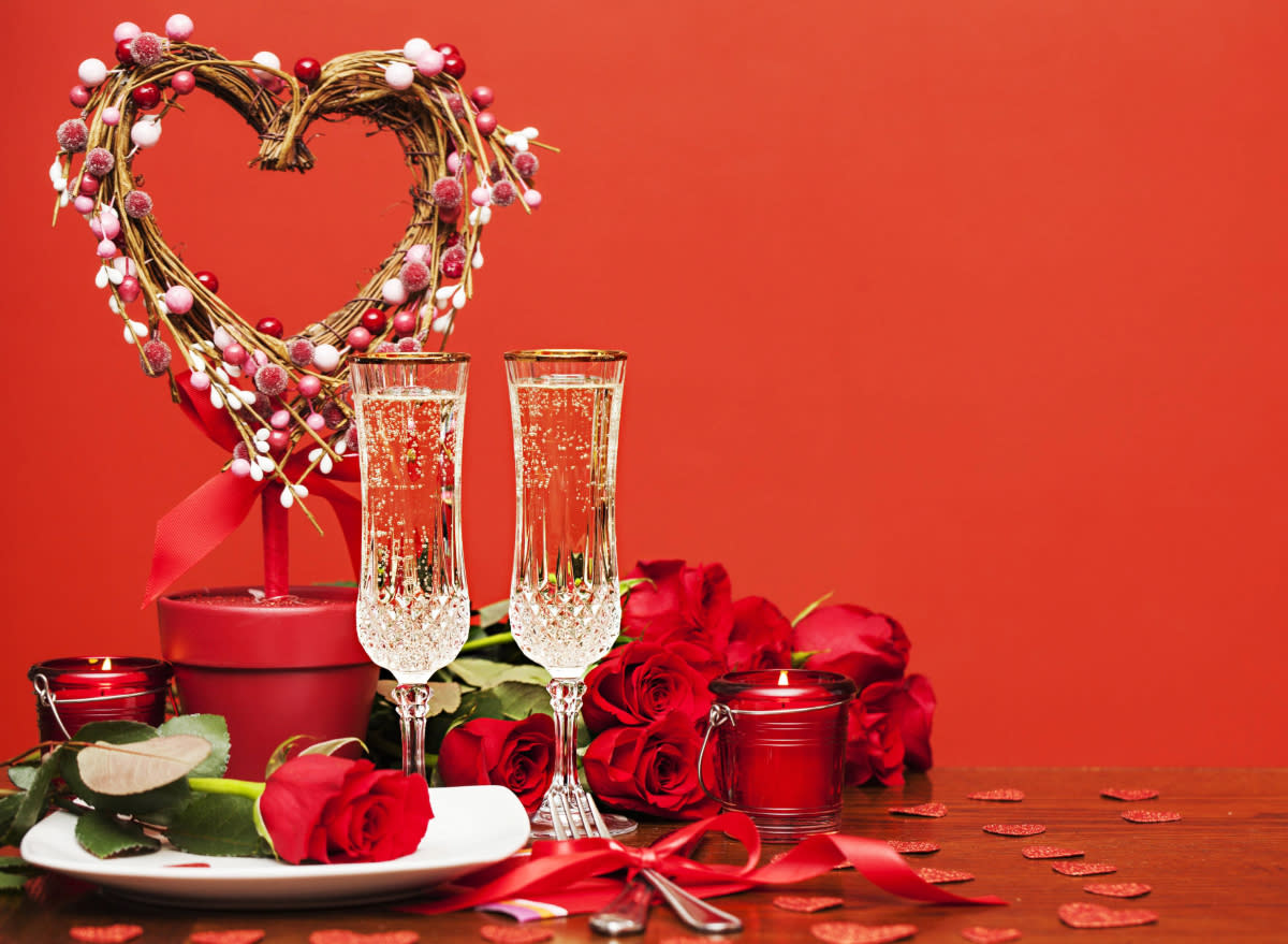 valentine's day place setting