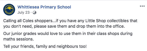 Source: Facebook/Whittlesea Primary School