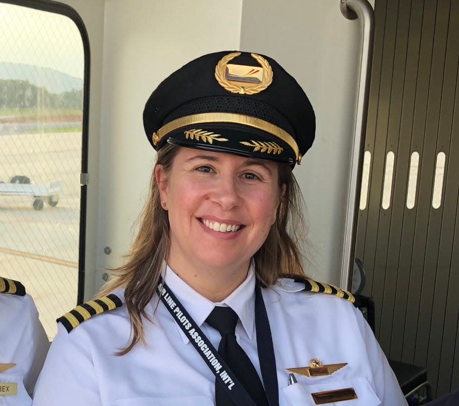 Melissa Culp is a captain at Endeavor Air, part of the Delta family, and flies a CRJ 900. In January she will become a Delta pilot.