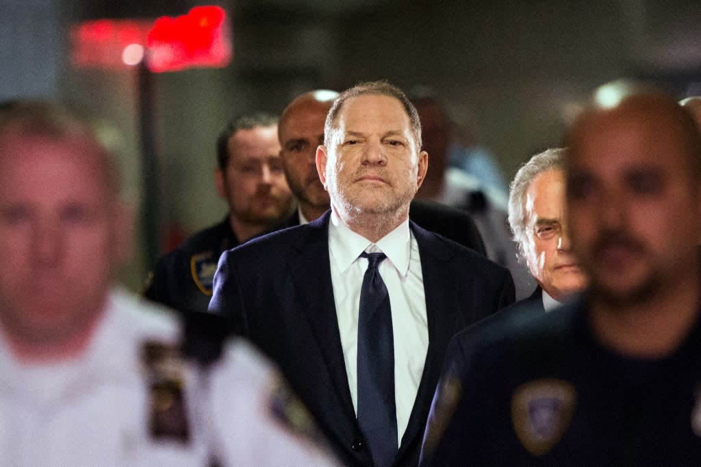 Weinstein en la corte de Manhattan temprano el martes. AFP