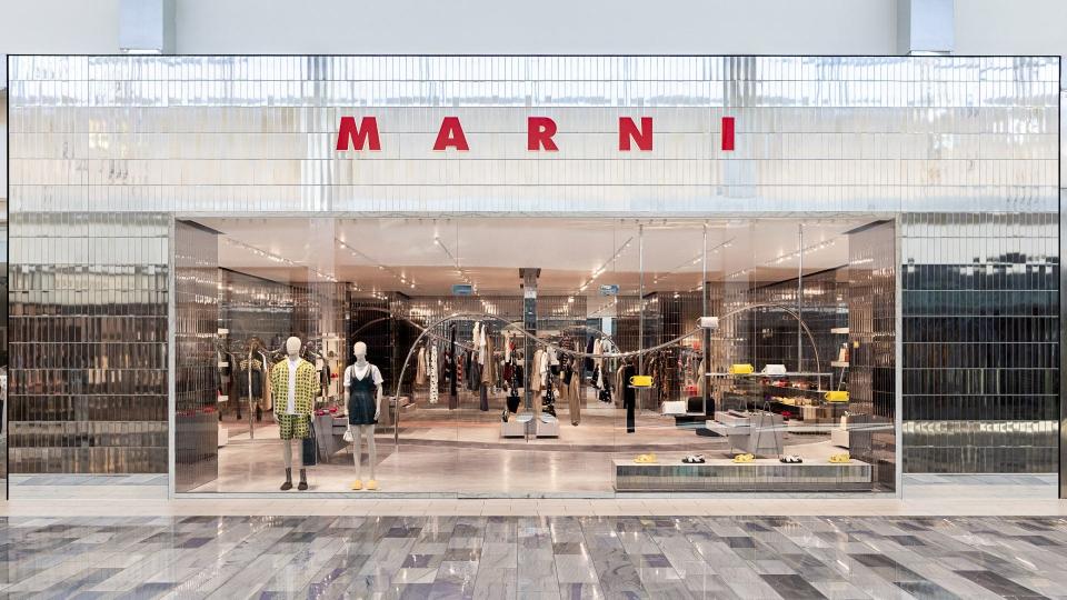 Marni at Town Center at Boca Raton. The Italian luxury fashion house store sells clothing for women and men, plus handbags, shoes, accessories and eyewear.