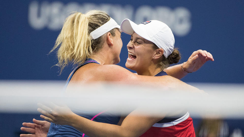 Ash Barty and CoCo Vandeweghe didn’t get the chance to let it all sink in. Pic: Getty