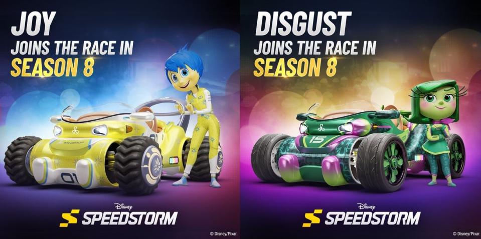 Personajes de Intensamente 2 llegaron a Disney Speedstorm