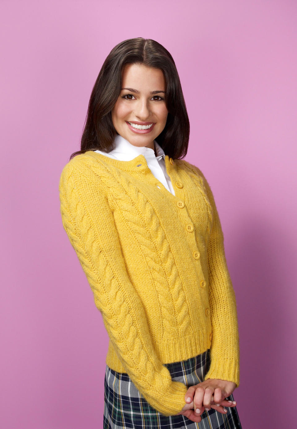 GLEE: Lea Michele as Rachel on GLEE, the new one-hour comedy musical series premieres Wednesday, Sept. 9 (9:00-10:00 PM ET/PT) on FOX. (Photo by FOX Image Collection via Getty Images)